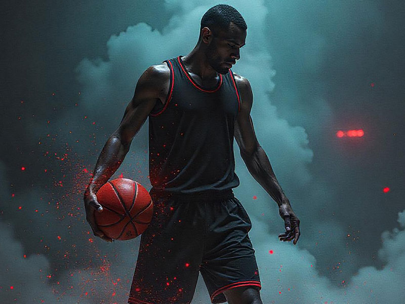 老詹此前谈自己16岁时和乔丹打球，网友找出当年老詹隔扣乔丹镜头片尾